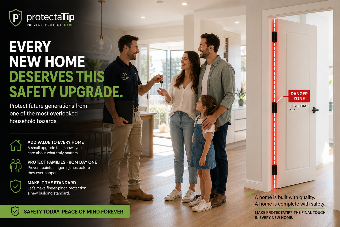 ProtectaTip® Full-Length Hinge Side Door Protector